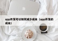 app开发可以如何减少成本（app开发的成本）